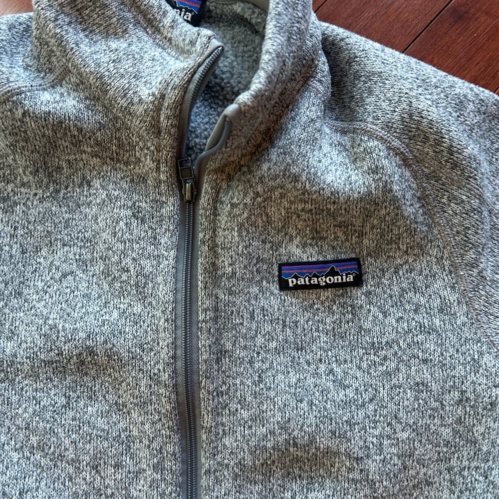 **SOLD—-Patagonia Gray Fleece-Lined Jacket